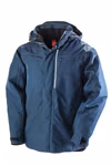 Result Work-Guard Denim-Textur-Rugged-Jacke mit Kapuze, Navy L, RT326 – Bild 3