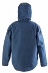 Result Work-Guard Denim-Textur-Rugged-Jacke mit Kapuze, Navy L, RT326 – Bild 4