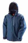 Result Work-Guard Denim-Textur-Rugged-Jacke mit Kapuze, Navy L, RT326 – Bild 6