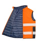 Result Safe-Guard Wendbare Sicherheitsweste mit Taschen, Fluorescent Orange/Navy S, RT332 – Bild 5