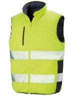 Result Safe-Guard Wendbare Sicherheitsweste mit Taschen – Fluorescent Yellow/Navy