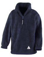 Result Junior Fleecepullover mit Viertelreißverschluss – Navy