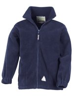 Result Junior Polartherm™ Fleece-Jacke mit Reißverschluss – Navy