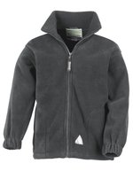 Result Junior Polartherm™ Fleece-Jacke mit Reißverschluss – Oxford Grey