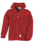 Result Junior Polartherm™ Fleece-Jacke mit Reißverschluss, Burgundy M (8-10), RT36J – Rosso