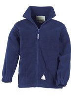 Result Junior Polartherm™ Fleece-Jacke mit Reißverschluss, Burgundy M (8-10), RT36J – Reale