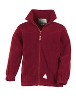 Result Jugendjacke Polartherm™ mit reflektierenden Details – Burgundy