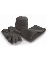 Result Winter Essentials Polartherm™ Winter-Set: Mütze, Handschuhe, Nackenwärmer, Black S, RT40 – Antracite Grigio
