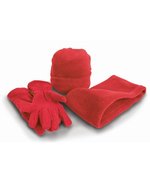 Result Winter Essentials Polartherm™ Winter-Set: Mütze, Handschuhe, Nackenwärmer, Black S, RT40 – Rosso