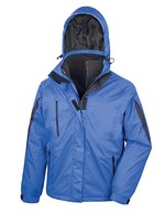 Result 3-in-1-Jacke mit Softshell für Herren, Black/Black S, RT400 – Royal/Black
