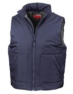 Result Fleeced Bodywarmer mit Windschutzfunktion, Black S, RT44 – Marine
