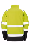 Result Safe-Guard Veste softshell de sécurité imprimable avec bandes réfléchissantes, Fluorescent Orange/Black 4XL, RT450 – image 4