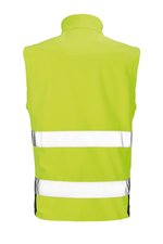 Result Safe-Guard Bedruckbare Sicherheits-Softshell-Gilet mit Reflektoren, Fluorescent Orange/Black S, RT451 – Bild 4
