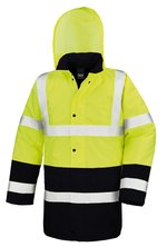 Result Safe-Guard Motorway 2-Tone Sicherheitsjacke mit Kapuze, Fluorescent Orange/Black S, RT452 – Bild 3
