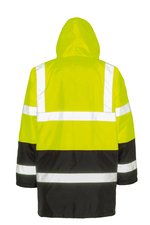 Result Safe-Guard Motorway 2-Tone Sicherheitsjacke mit Kapuze, Fluorescent Orange/Black S, RT452 – Bild 4