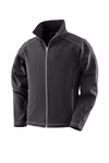 Result Work-Guard Softshell Jacket with Stand-Up Collar for Women, Black XS, RT455F – image 3