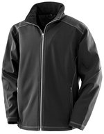 Result Work-Guard Treble Stitch Softshell Jacke für Herren – Black