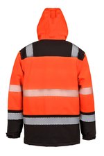 Result Safe-Guard Bedruckbare wasserdichte Softshell-Sicherheitsjacke, Fluorescent Orange/Black S, RT475 – Bild 4