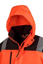Result Safe-Guard Bedruckbare wasserdichte Softshell-Sicherheitsjacke, Fluorescent Orange/Black S, RT475 – Bild 5