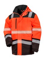 Result Safe-Guard Bedruckbare wasserdichte Softshell-Sicherheitsjacke, Fluorescent Orange/Black S, RT475 – Bild 2