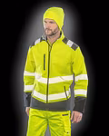 Result Safe-Guard Veste softshell de sécurité Ripstop imprimable, Fluorescent Orange/Black XXL, RT476 – image 2