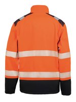 Result Safe-Guard Bedruckbare Ripstop Sicherheit Softshell-Jacke, Fluorescent Orange/Black S, RT476 – Bild 4