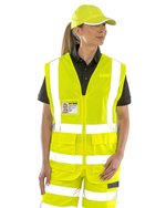 Result Safe-Guard Atmungsaktive Sicherheitsweste mit Reflektoren, Fluorescent Orange S, RT479 – Bild 1