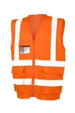 Result Safe-Guard Atmungsaktive Sicherheitsweste mit Reflektoren, Fluorescent Orange S, RT479 – Bild 3