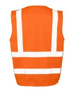 Result Safe-Guard Atmungsaktive Sicherheitsweste mit Reflektoren, Fluorescent Orange S, RT479 – Bild 4