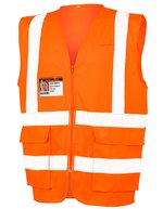 Result Safe-Guard Atmungsaktive Sicherheitsweste mit Reflektoren, Fluorescent Orange S, RT479 – Bild 2