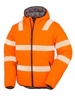Result Genuine Recycled Recycelte Wattierte Sicherheitsjacke Orange – Fluorescent Orange