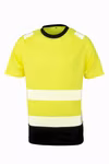 Result Genuine Recycled Recycled Safety T-Shirt with Reflectors, Fluorescent Orange/Black 4XL/5XL, RT502 – image 3