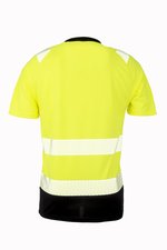 Result Genuine Recycled Recyceltes Sicherheits-T-Shirt mit Reflektoren, Fluorescent Orange/Black L/XL, RT502 – Bild 4