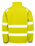 Result Genuine Recycled Recycled Printable Sicherheits-Softshell-Jacke, Fluorescent Orange/Black S, RT505 – Bild 4