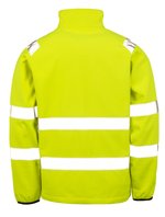 Result Genuine Recycled Recycled Printable Sicherheits-Softshell-Jacke, Fluorescent Orange/Black M, RT505 – Bild 4