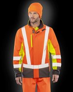 Recycled 3-Layer Printable 3-Tone Safety Softshell Jacket – Bild 1