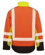 Recycled 3-Layer Printable 3-Tone Safety Softshell Jacket – Bild 3