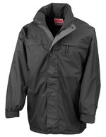 Result Multi-Funktionsjacke mit Kapuze und Taschen, Black/Grey XS, RT67 – Bild 2