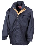 Result Multi-Funktionsjacke mit Kapuze und Taschen, Black/Grey XS, RT67 – Blu navy/Sabbia