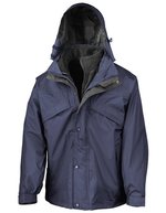 Result 3-in-1 Zip & Clip Jacke Fleece, Black S, RT68 – Blu navy