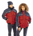 Result Work-Guard Zip Sleeve Jacket with Detachable Sleeves, Royal/Navy XL, RT71 – image 2