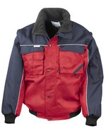 Result Work-Guard Zip Sleeve Jacke mit abnehmbaren Ärmeln – Red/Navy