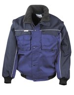 Result Work-Guard Zip Sleeve Jacke mit abnehmbaren Ärmeln – Royal/Navy