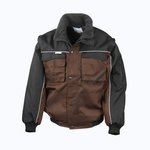 Result Work-Guard Zip Sleeve Jacke mit abnehmbaren Ärmeln – Tan/Black