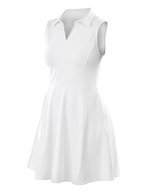Recycled Womens Fitness Dress – White