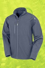 Result Genuine Recycled Recycelte 3-Layer Softshelljacke Herren, Black XS, RT900 – Bild 3