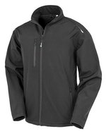 Result Genuine Recycled Recycelte 3-Layer Softshelljacke Herren, Black XS, RT900 – Bild 2