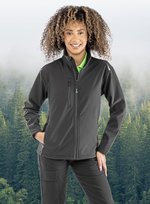 Result Genuine Recycled Softshell Jacke aus Recyclingmaterial für Damen, Black XS, RT900F – Bild 1