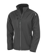 Result Genuine Recycled Softshell Jacke aus Recyclingmaterial für Damen, Black XS, RT900F – Bild 3