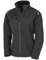 Result Genuine Recycled Softshell Jacke aus Recyclingmaterial für Damen, Black XS, RT900F – Bild 2